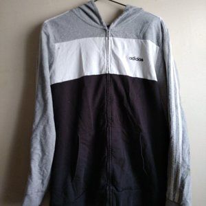 Big Boys grey Adidas jacket Size 18/20